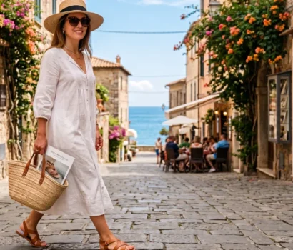 outfit estivo donna con sandali estivi